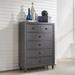 Cottage 5 Drawer Chest In Dark Gray Finish - Liberty Furniture 423-BR40