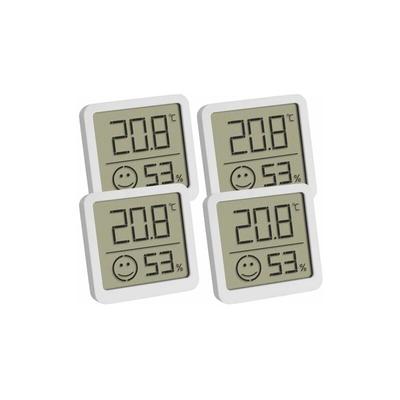 Tfa 30.5053.02.04 4er Set weiß Digitales Thermo Hygrometer