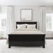 Homestyles Oak Park Black Wood Queen Bed