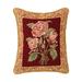 13" x 15" Gold Filagree #1 Needlepoint Pillow