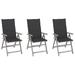 vidaXL Outdoor Recliner Chairs Patio Chair with Cushions Solid Wood Acacia
