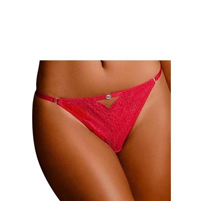 String JETTE, Damen, Gr. 32/34, rot, Microtouch, Obermaterial: 90% Polyamid, 10% Elasthan, figurbetont, Unterhosen, mit verführerischer Schnürung Image