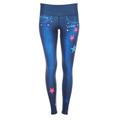 Leggings WINSHAPE "AEL102-Jeans" Gr. XXL, Normalgrößen, blau (indigo blue) Damen Hosen Sport Leggings