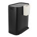 happimess Beni Stainless Steel 16 Gallon Step On Trash Can in Black | 26.85 H x 22.64 W x 14.69 D in | Wayfair HPM1014B