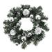 The Holiday Aisle® Christmas String Front Door Hanging Garland Holiday Home Decorations 11.81" Lighted Wreath Traditional Faux | Wayfair