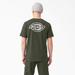 Dickies Men's Back Logo Graphic T-Shirt - Olive Green Size 2Xl (WSR13)