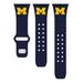 Navy Michigan Wolverines Logo Silicone Apple Watch Band