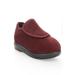 Wide Width Women's Propet Women'S Cush N Foot Slippers Flats by Propet in Burgundy Corduroy (Size 6 1/2 W)