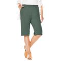 Plus Size Women's 7-Day Knit Bermuda Shorts by Woman Within in Pine (Size L)