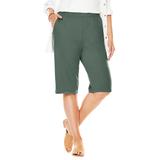 Plus Size Women's 7-Day Knit Bermuda Shorts by Woman Within in Pine (Size L)