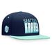 Men's Fanatics Branded Navy/Blue Seattle Kraken Heritage Retro Two-Tone Snapback Hat