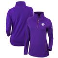 Women's Columbia Purple Kansas State Wildcats Outward Nine Quarter-Zip Pullover Top