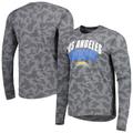 Men's MSX by Michael Strahan Black Los Angeles Chargers Performance Camo Long Sleeve T-Shirt