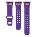 Purple LSU Tigers Logo Silicone Apple Watch Band