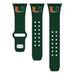 Green Miami Hurricanes Logo Silicone Apple Watch Band