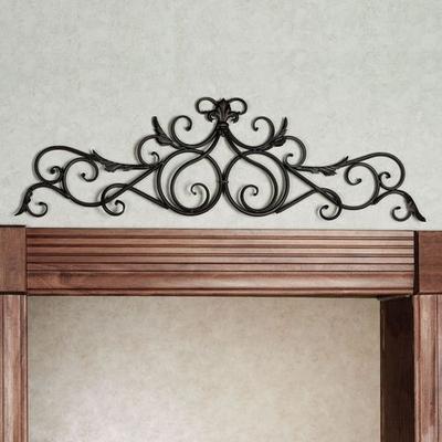 Salvatoria Scroll Topper Antique Mahogany , Antique Mahogany