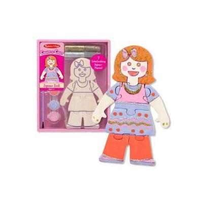 Melissa & Doug 4573 Create-A-Craft Wooden Jigsaw Doll Kit