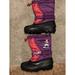 Disney Other | Disney Sorel Youth Girls Flurry Frozen Winter Lined Boots Ann Edition Size 4 | Color: Black/Purple | Size: 4