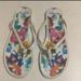 Coach Shoes | Coach Landon Jelly Flip Flops Size 10 | Color: Purple/White | Size: 10