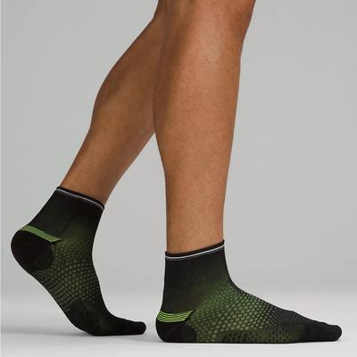 Lululemon Athletica Underwear & Socks | Lululemon Macropillow Ankle Run Sock - Black/Highlight Yellow - Medium | Color: Black | Size: Various