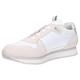 Calvin Klein Jeans Herren Runner Sneaker Sock Laceup Nylon-Leather Sportschuhe, Weiß (Bright White), 43