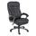 Boss Office Products Ergonomic Vinyl High-Back Chair, Black/Pewter