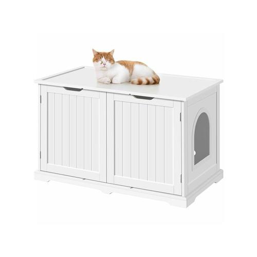 Katzentoilette, Katzenschrank mit großem Stauraum, Katzenhaus mit Einzeltür, Verdecktes Katzenklo