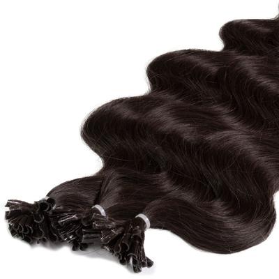 hair2heart - Extensions à chaud Bonding Premium cheveux naturels #2 Marron foncé 1g extensions 25 un