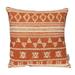 Parkland Collection Transitional Tribal Orange 18" x 18" Pillow