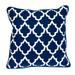 Parkland Collection Transitional Geometric Blue Square 20" x 20" Pillow