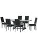 One Allium Way® Clitherall Wood Dining Set Wood/Upholstered in Gray | 29.75 H in | Wayfair E8A1DF00FAD94829AE2EA880CB4CF093