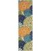 Blue/Green 96 x 27 x 1 in Area Rug - Winston Porter Jaaden Floral Flatweave Area Rug in Orange/Blue/Green | 96 H x 27 W x 1 D in | Wayfair