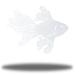 Bayou Breeze Yalamanchili Betta Fish Wall Décor Metal in White | 24 H x 24 W x 0.0125 D in | Wayfair B80DCC827412446DB99416D7FCFA8031