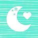 Harriet Bee Moon & Heart Canvas in White | 36 H x 36 W x 1.25 D in | Wayfair 58F4CD8D4655422E86BFD97819ECC59C