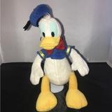 Disney Toys | Disney Store Authentic Donald Duck Plush Toy Doll 12" Tall Stuffed Animal | Color: Blue/White | Size: 12 Inches Tall