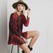 Free People Dresses | Free People Rust Long Sleeve Mini Dress Tunic Flounce Hem Open Back Xs | Color: Orange/Red | Size: Xs