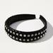 Anthropologie Accessories | Anthropologie Velvet Embellished Headband | Color: Black | Size: Os