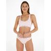 Sport-Bustier, Damen, Gr. M (38), N-Gr, rosa (light pink), Stoff, Obermaterial: 53% Baumwolle, 35% Modal, 12% Elasthan, TOMMY HILFIGER UNDERWEAR, unifarben, sportlich, extraeng, BHs, mit Tommy Hilfiger Schriftzügen auf dem Unterbrustband