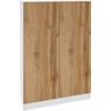 Schuhschrank BORCHARDT MÖBEL "Vaasa3", weiß (weiß, eichefarben wotan), B:76cm H:120cm T:35cm, Spanplatte, Schränke, Breite 76 cm