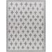 Kyna 6'7" x 9' Off White/Charcoal/Medium Gray Outdoor Area Rug - Hauteloom