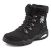 Winterstiefelette LASCANA, Damen, Gr. 39, schwarz, Obermaterial: 100% Synthetik. Futter: 100% Polyester. Decksohle: 100% Polyester. Laufsohle: 100% Synthetik, gemustert, casual, Schuhe Winterboots Schnürboots, Stiefelette,Stiefel,Winterstiefel...
