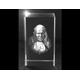 3D Glasquader Motiv: Papst Johannes Paul II