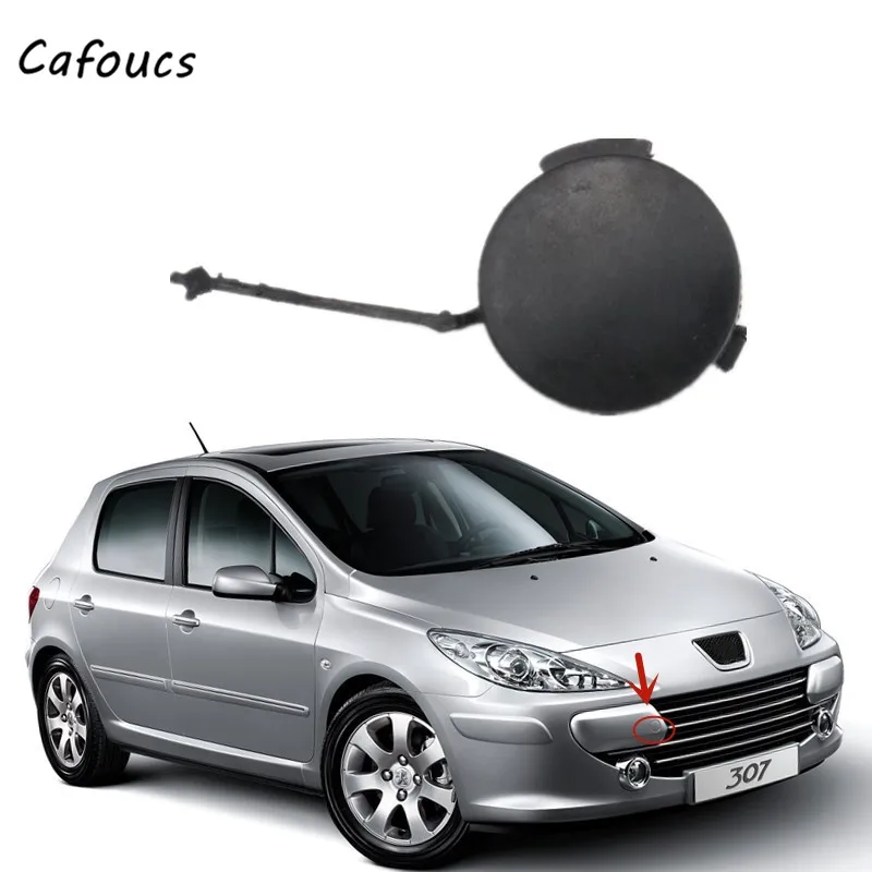 Couvercle de crochet de remorquage pour pare-choc avant de voiture, capuchon de remorque, pour Peugeot 307 T63 2009 2010 2011 2012 2013