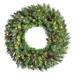 Vickerman Cheyenne Pine 24-inch Wreath with 50 Warm White LED Lights