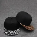TOHUIYAN-Casquette à rabat léopard pour femmes et hommes chapeau de baseball casquettes hip hop à