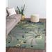 Hand-tufted Wool LT.GREEN Transitional Stripe Modern Tufted Rug