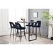 Contemporary Velvet Upholstered Connor 28" Bar Stool & Counter Stools