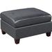 30*36 inch Wide Rectangular Cocktail Coffee Table Ottoman Upholstered Genuine Leather for the Living Room Mid Century Modern