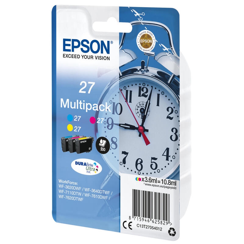 Epson Tintenpatrone C13T27054022 27 c/m/y 3 St./Pack. Image