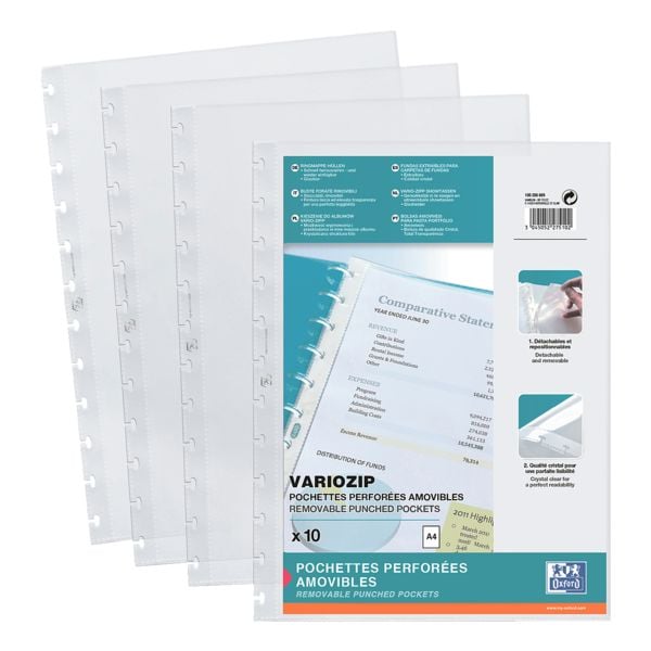 Oxford 10er-Pack Prospekthülle »manageMe!« transparent, 23x30.5 cm Image